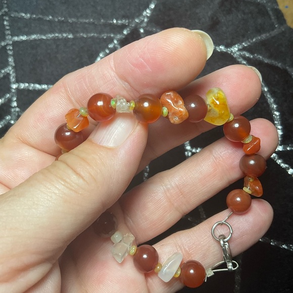 Fire Agate bracelet - Picture 2 of 5